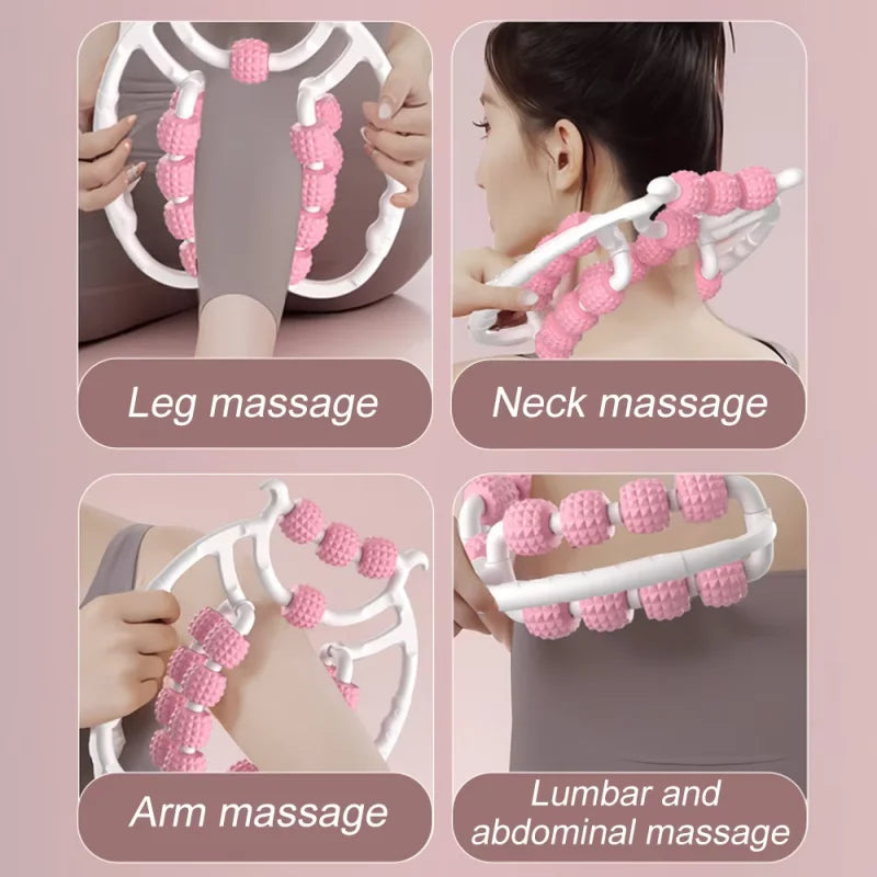 Leg massager ring clamp leg roller slimming leg artifact relaxation and unblocking roller double massage to relieve soreness.