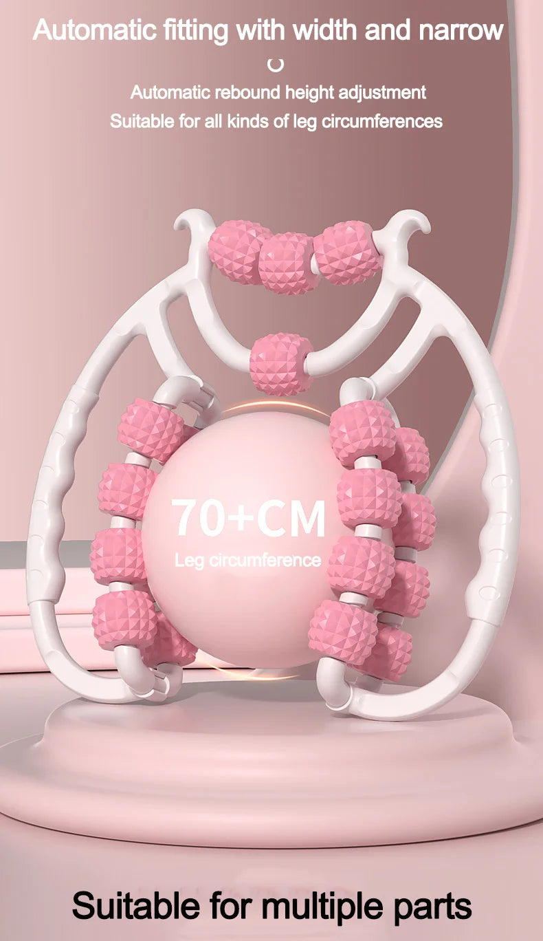 Leg massager ring clamp leg roller slimming leg artifact relaxation and unblocking roller double massage to relieve soreness.