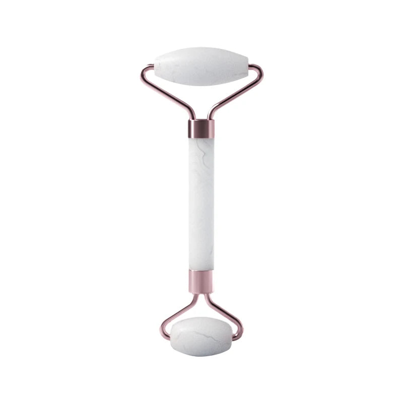 Rose Quartz Face Roller & Gua Sha Set – Facial Massage Tool for Eyes, Neck & Skincare Lifting