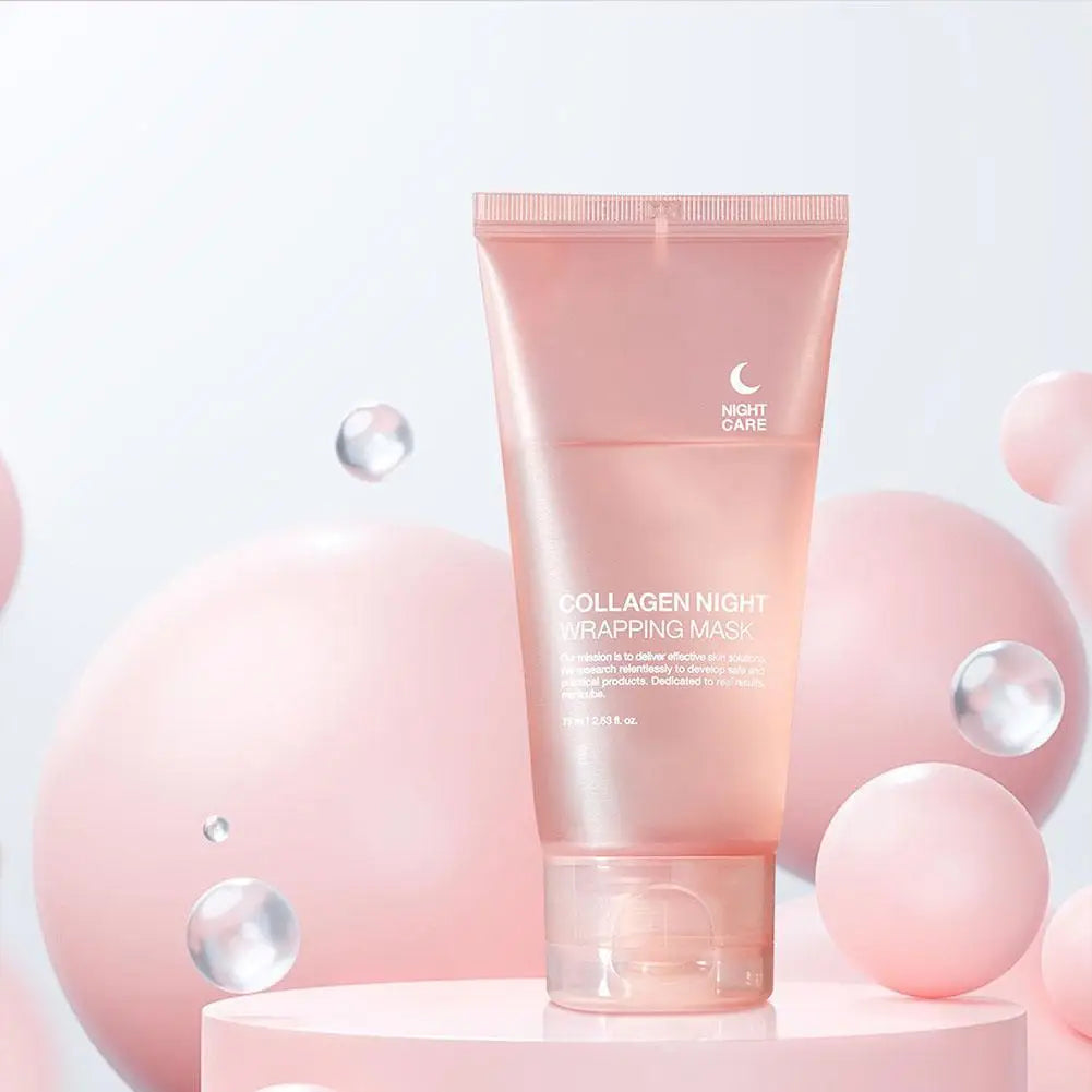 Hydrolyzed Collagen Overnight Peel-Off Face Mask – Anti-Aging, Hydrating & Firming Treatment for Glowing Skin.