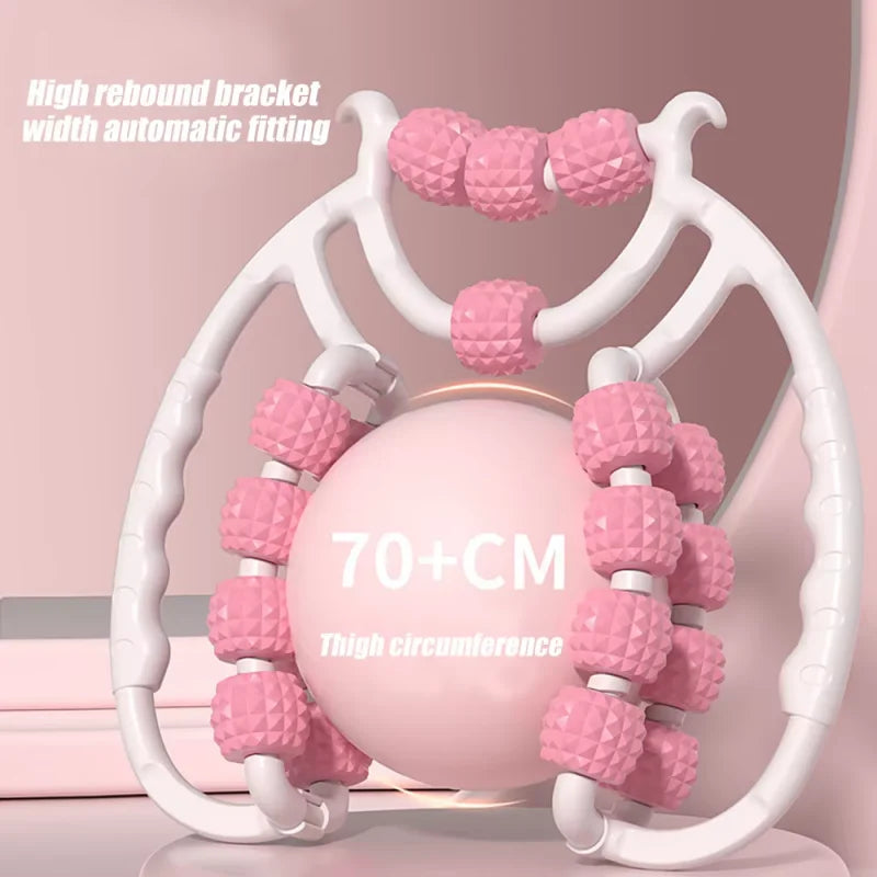 Leg massager ring clamp leg roller slimming leg artifact relaxation and unblocking roller double massage to relieve soreness.