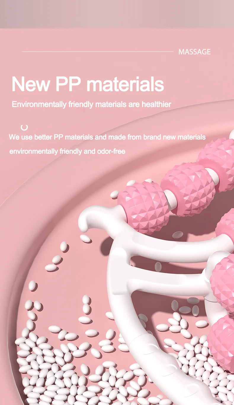 Leg massager ring clamp leg roller slimming leg artifact relaxation and unblocking roller double massage to relieve soreness.