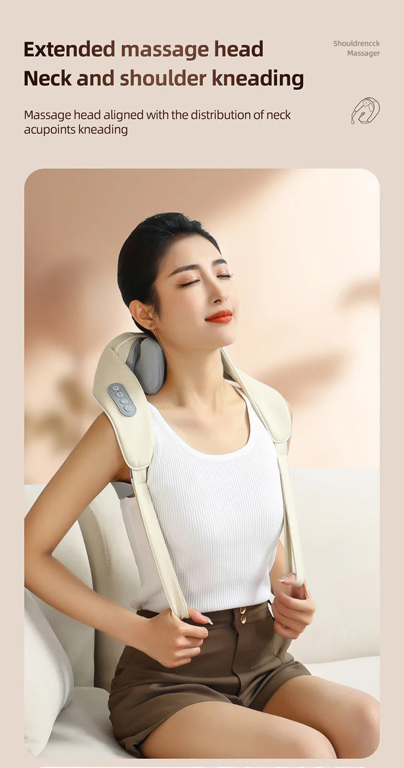 Cordless Shiatsu Neck & Shoulder Massager with Heat