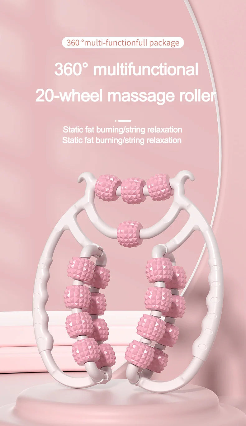 Leg massager ring clamp leg roller slimming leg artifact relaxation and unblocking roller double massage to relieve soreness.