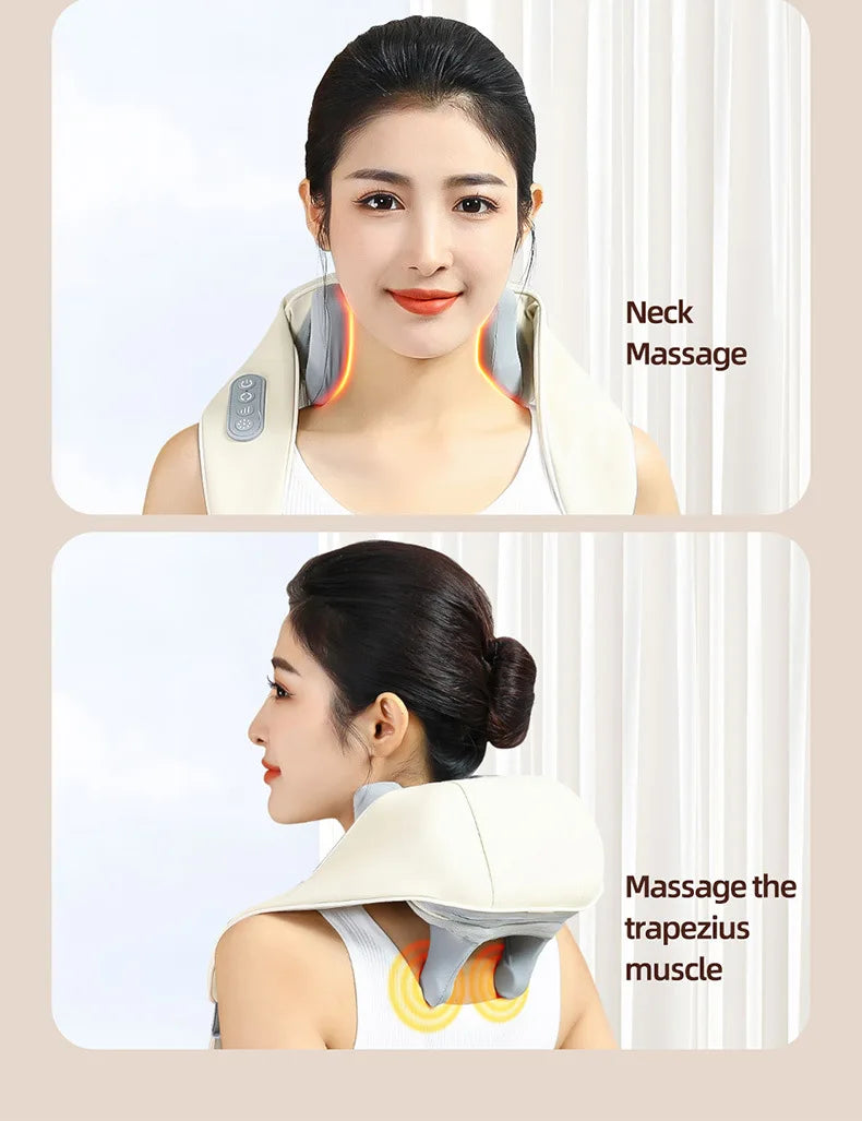Cordless Shiatsu Neck & Shoulder Massager with Heat