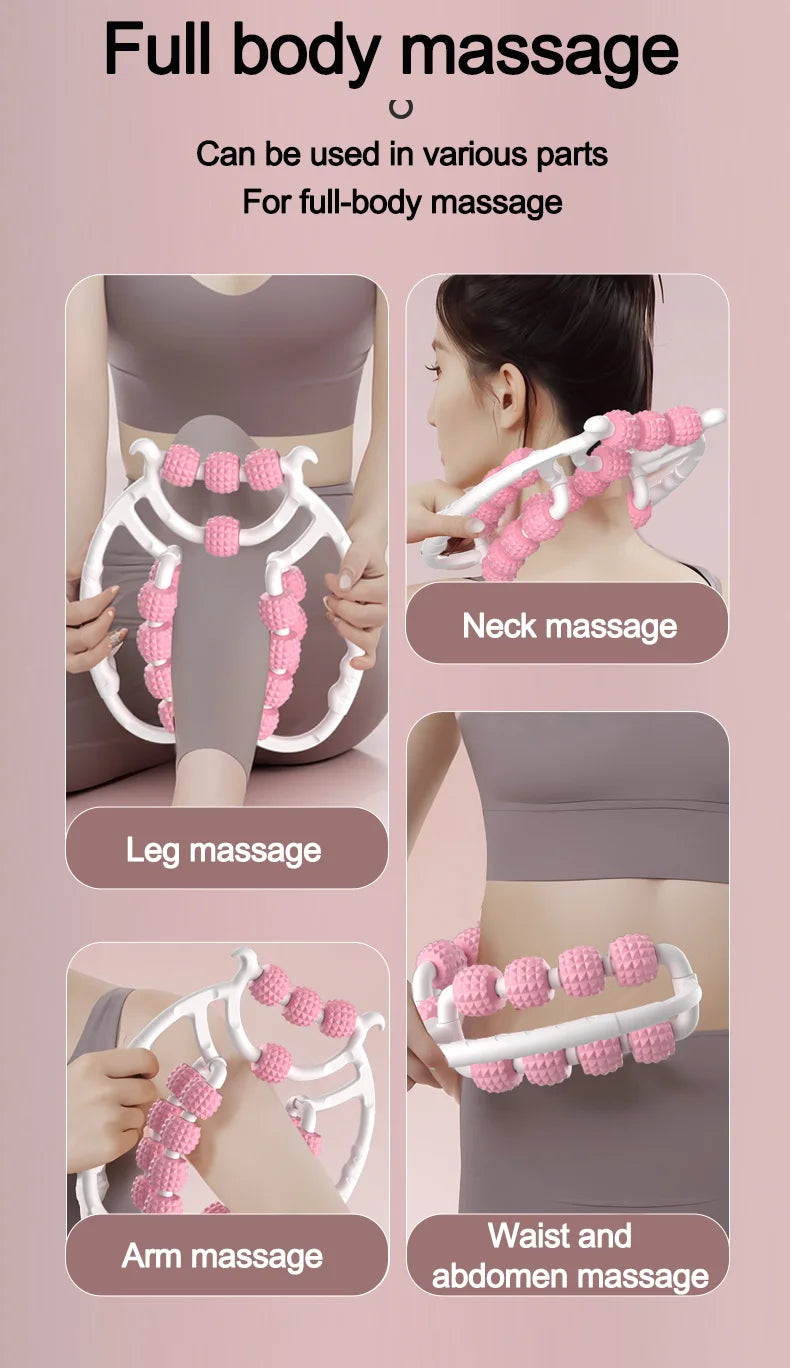Leg massager ring clamp leg roller slimming leg artifact relaxation and unblocking roller double massage to relieve soreness.