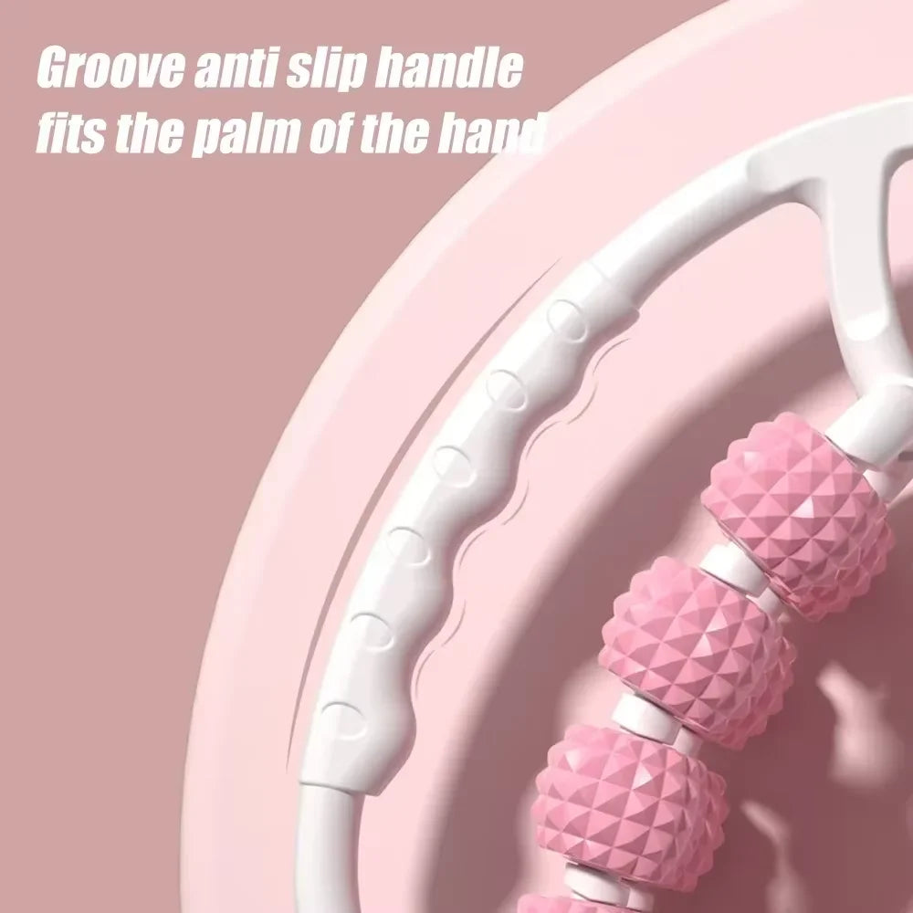 Leg massager ring clamp leg roller slimming leg artifact relaxation and unblocking roller double massage to relieve soreness.