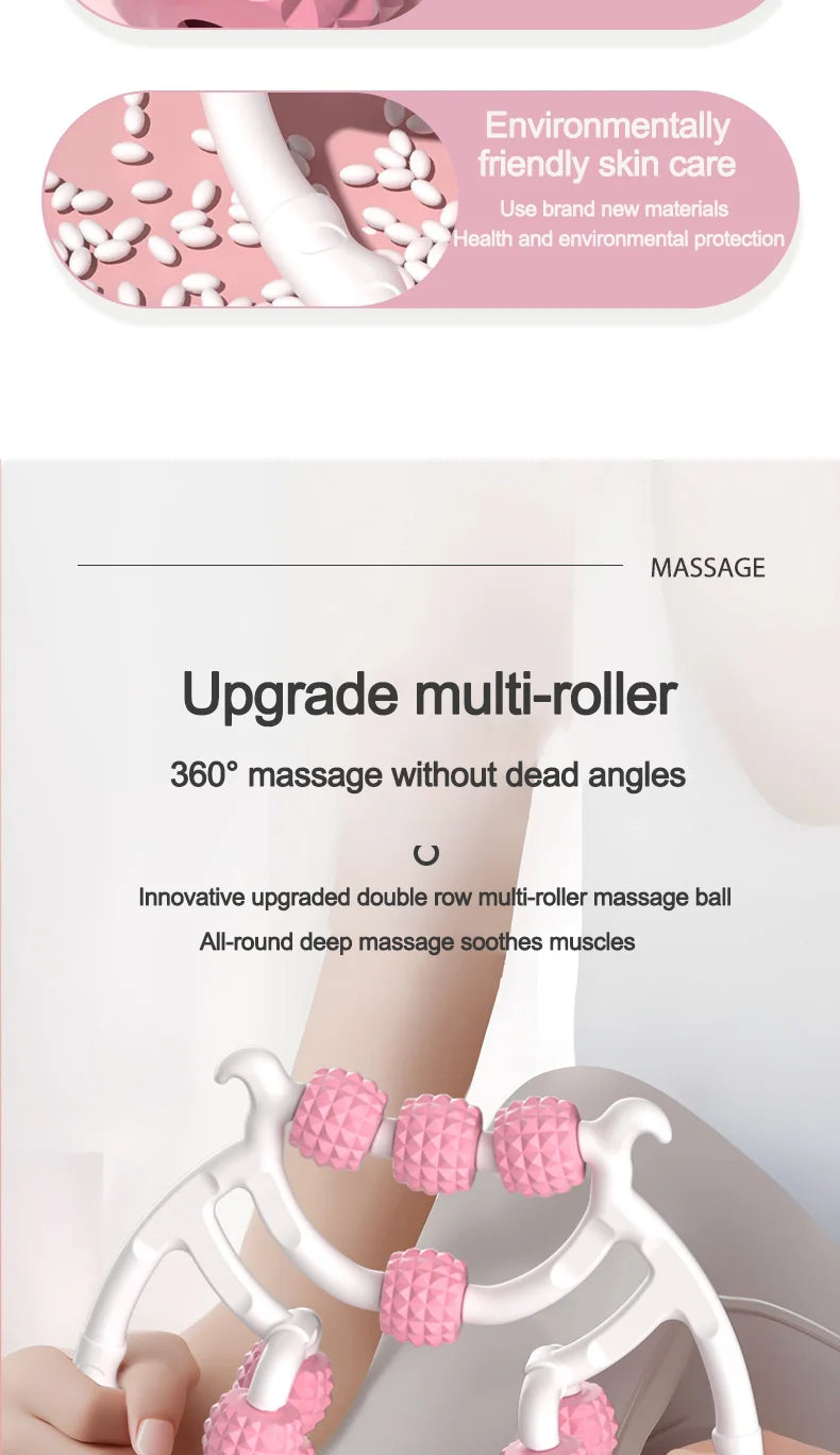 Leg massager ring clamp leg roller slimming leg artifact relaxation and unblocking roller double massage to relieve soreness.