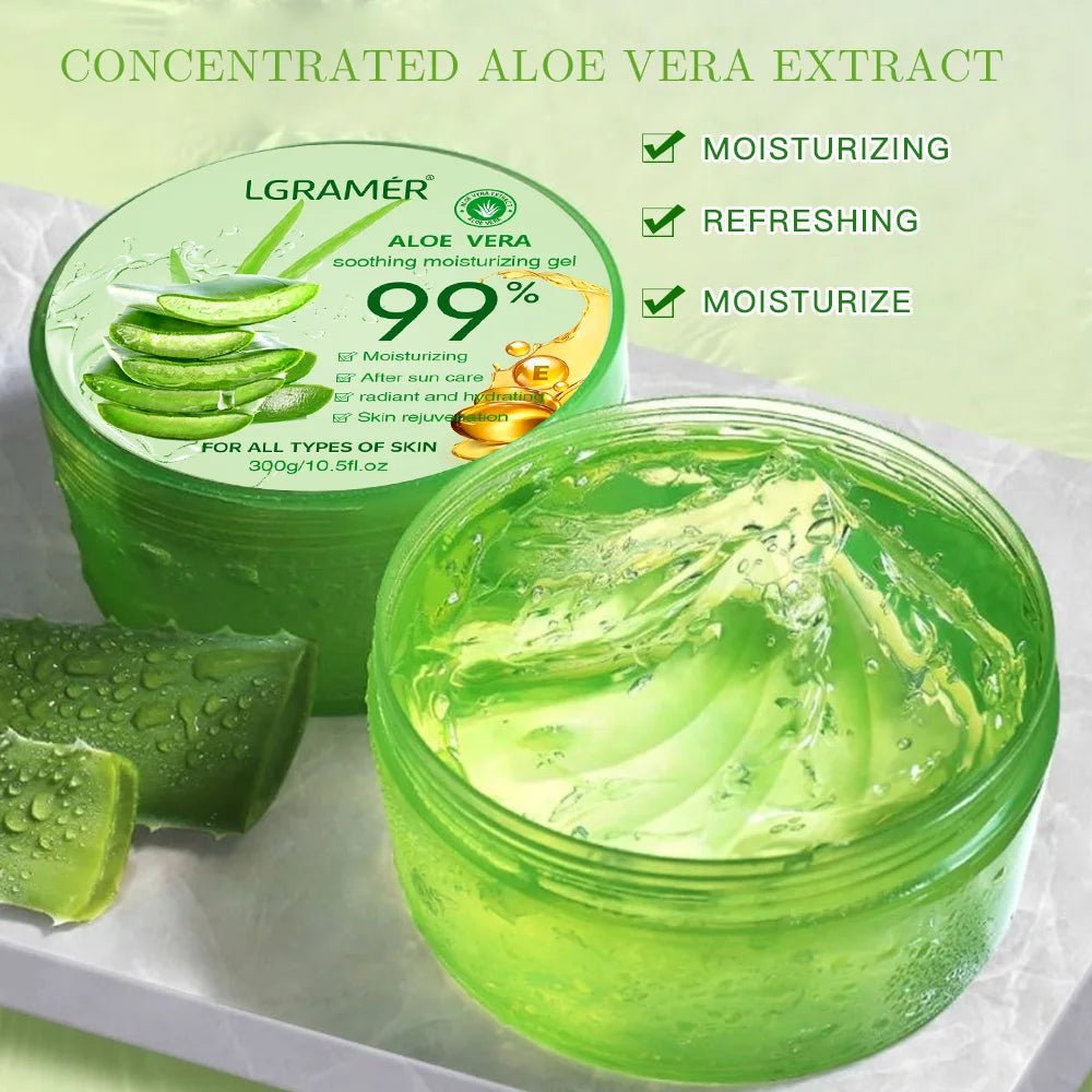 99% Aloe Vera Moisturizing Gel Refreshing Non Sticky Facial Facial Cream Wash Free Deep Nourishing Maintain Skin Face Care Skin