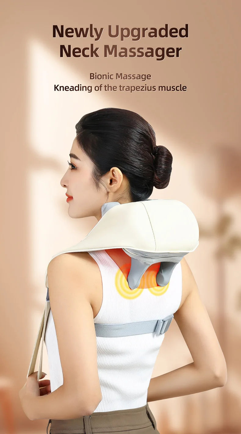 Cordless Shiatsu Neck & Shoulder Massager with Heat