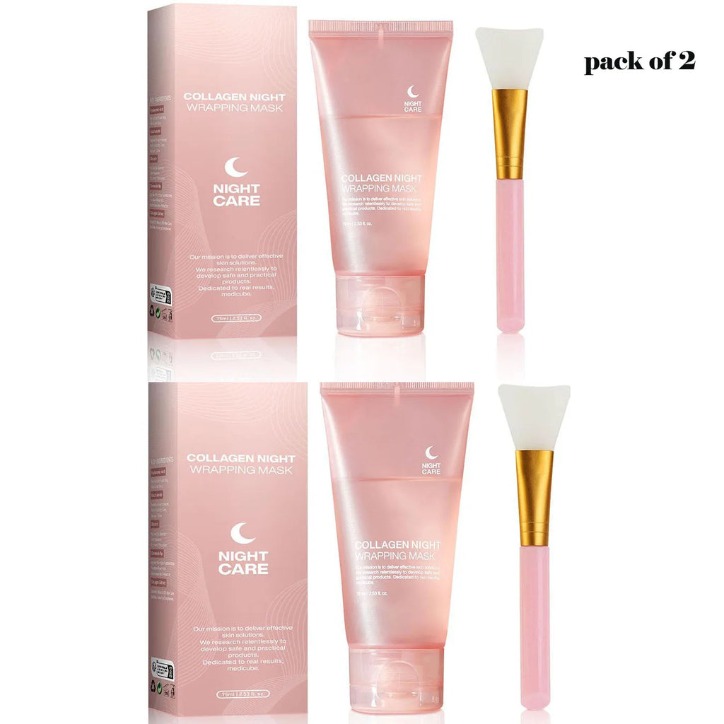 Hydrolyzed Collagen Overnight Peel-Off Face Mask – Anti-Aging, Hydrating & Firming Treatment for Glowing Skin