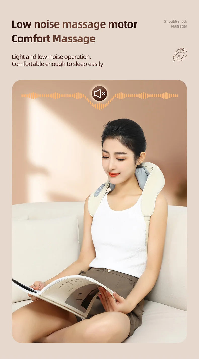 Cordless Shiatsu Neck & Shoulder Massager with Heat